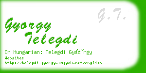 gyorgy telegdi business card